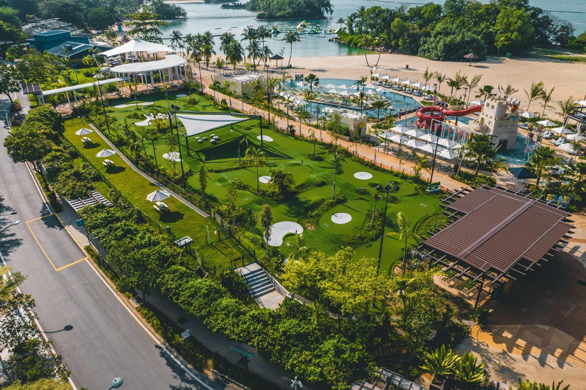 Shangri-La Rasa Sentosa, Singapore Hotel Exterior photo Aerial view of the park