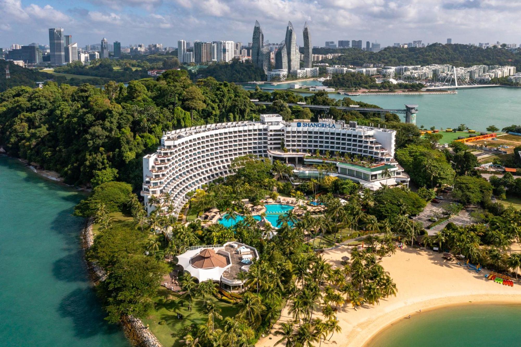 Shangri-La Rasa Sentosa, Singapore Hotel Exterior photo Aerial view of the resort